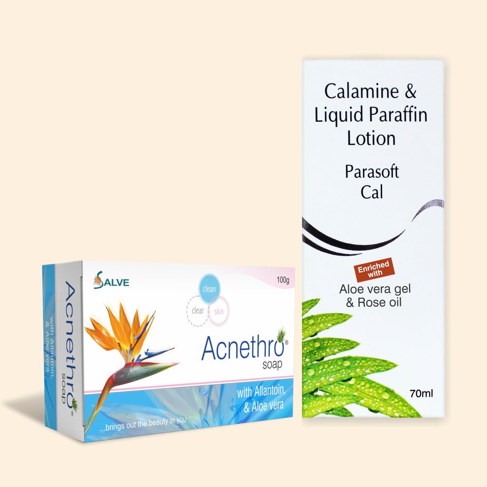 shoprythmindia Acnethro,Acne Care Combo Parasoft Cal Moisturizing body Lotion + Acnethro Anti Acne Soap shoprythmindia Acnethro,Acne Care Combo Parasoft Cal Moisturizing body Lotion + Acnethro Anti Acne Soap